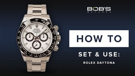 rolex daytona set time